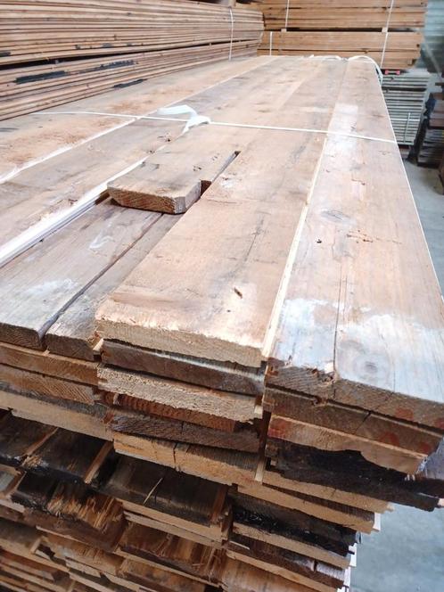 Brede sloophout  planken  Grenen vloerdelen, Doe-het-zelf en Verbouw, Hout en Planken, Gebruikt, Grenen, Ophalen of Verzenden