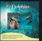 TUVALU 2017 PF BLOK DOLFIJNEN ZEELEVEN ZEEZOOGDIEREN, Ophalen of Verzenden, Postfris, Dier of Natuur