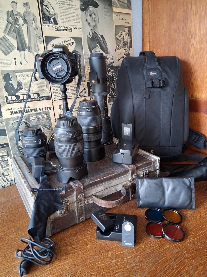 Nikon D5100 spiegelreflexcamera met zeer veel toebehoren, Audio, Tv en Foto, Fotocamera's Digitaal, Nikon, Geen optische zoom