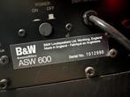 B&W subwoofer ASW600 zwart, Ophalen of Verzenden, Gebruikt, Minder dan 500 watt, P.A.