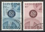 Nederland NVPH nr 884/5 gestempeld Fosforesc. papier 1967, Verzenden, Na 1940, Gestempeld