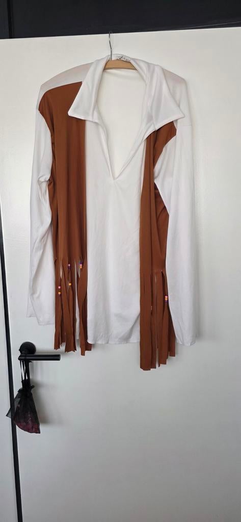 Hippie Flower Power Kostuum Maat M/L, Kleding | Heren, Ophalen of Verzenden, Zo goed als nieuw, Overige thema's, Kleding