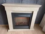 Faber Elektrische Haard met Marmeren Schouw, Huis en Inrichting, Ophalen of Verzenden, Gebruikt, Vrijstaande haard, Elektrische haard