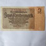 2 Rentenmark Duitsland 1937 jaar, Postzegels en Munten, Bankbiljetten | Europa | Niet-Eurobiljetten, Los biljet, Duitsland, Ophalen of Verzenden