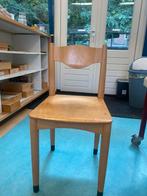 5 Schilte stoelen/schoolstoelen vintage, Huis en Inrichting, Stoelen, Ophalen, Gebruikt, Bruin, Vintage