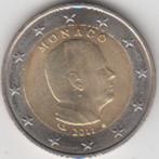 Monaco 2 euro Albert II 2011 UNC in munthouder, Postzegels en Munten, Munten | Europa | Euromunten, Ophalen of Verzenden, Monaco