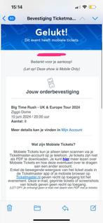 BIG TIME RUSH (2x zitplaatsen) - ZIGGODOME 10 JUNI, Tickets en Kaartjes, Concerten | Pop, Juni, Twee personen