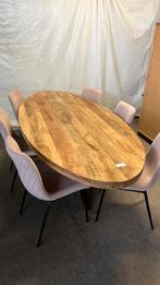 Eettafel mangohout ovaal (outlet), Huis en Inrichting, Woonaccessoires | Overige, Ophalen, Zo goed als nieuw