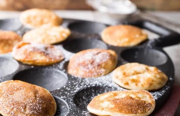 Poffertjespan gietijzer Koopmans antiek, Ophalen of Verzenden, Gebruikt