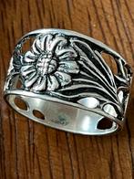 Scandinavische brede zilveren gekeurde ring, Gebruikt, 19 tot 20, Ophalen of Verzenden, Dame of Heer