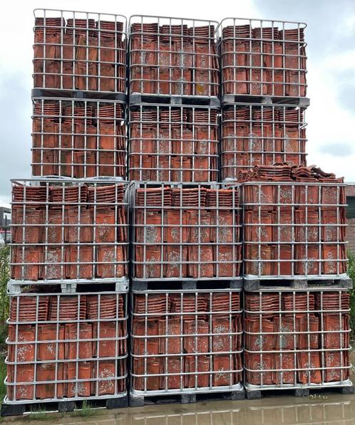 4300 stuks rode vh dakpannen de Vries Makkum., Tuin en Terras, Tegels en Klinkers, Gebruikt, Overige typen, Overige materialen