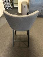 Mooie grijze barkruk, Huis en Inrichting, Ophalen, 5 krukken of meer, Met voetsteun, 60 tot 90 cm