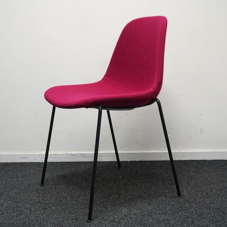 Crassevig Pola Light R/4L Design Stoelen | Fuchsia | Stof, Huis en Inrichting, Stoelen, Gebruikt, Vijf, Zes of meer stoelen, Hout
