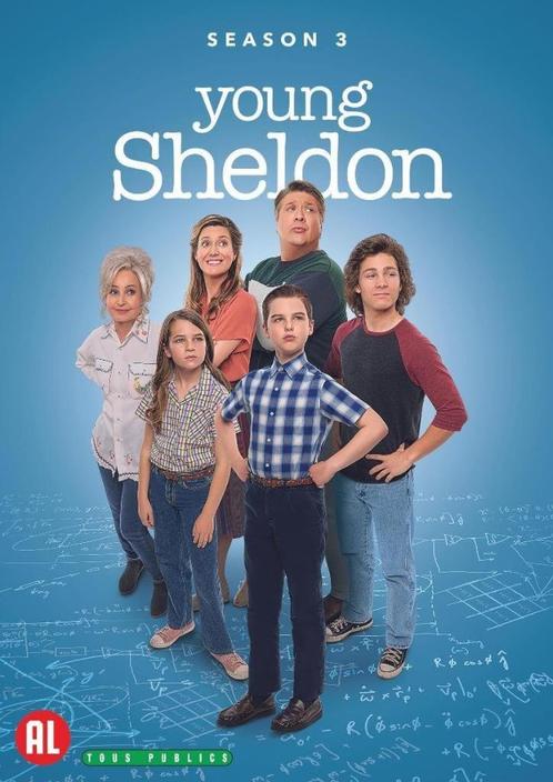 Young Sheldon - Seizoen 3 , Sealed Ned. Ondert., Cd's en Dvd's, Dvd's | Tv en Series, Nieuw in verpakking, Komedie, Boxset, Alle leeftijden