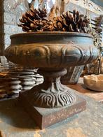 Grote antiek Franse jardiniere, prachtig origineel patina., Ophalen