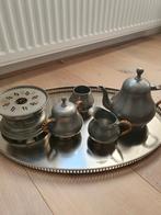 Antiek Tinnen Servies met Schaal, Antiek en Kunst, Ophalen