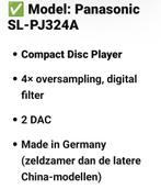 Panasonic compact disc.te koop tot 10/12, Ophalen of Verzenden, Overige merken