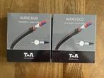 T&A Audio Duo Carbon kabel 2 x 0,7 m, Ophalen of Verzenden, Nieuw, Minder dan 2 meter, Interlink-kabel
