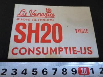 sticker Helmond La Venezia SH20 consumptie-ijs Vanille  beschikbaar voor biedingen