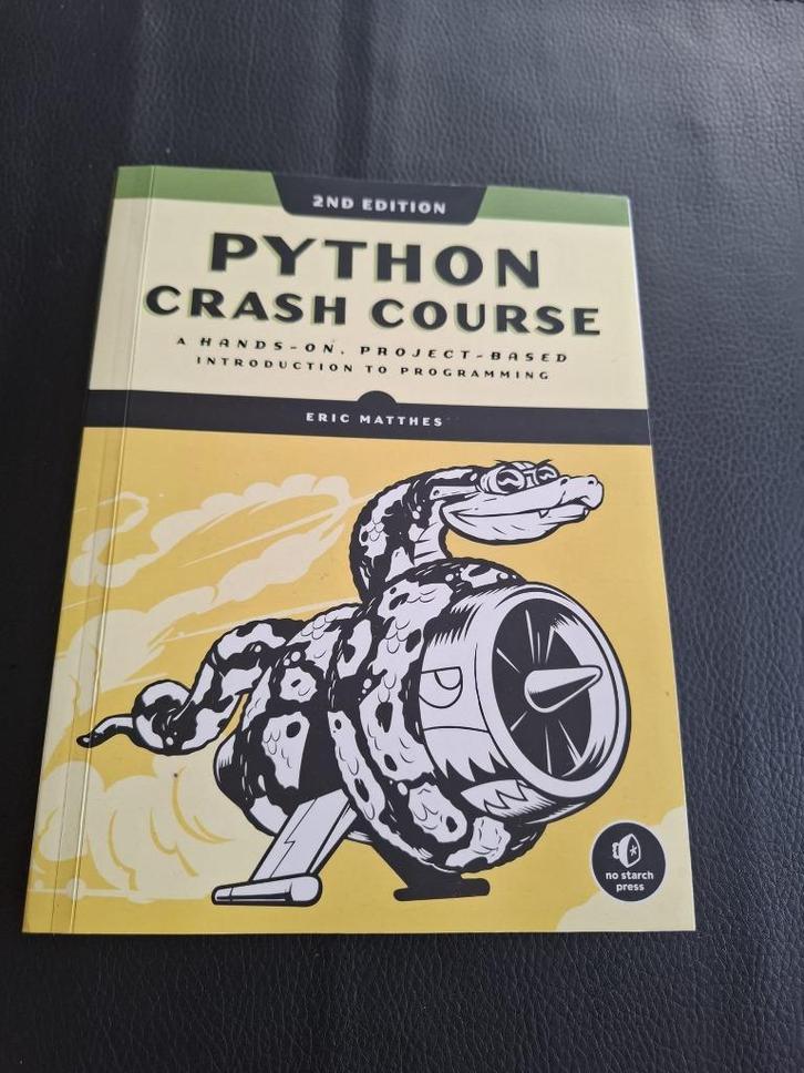 Python crash course (2nd edition), Boeken, Informatica en Computer, Zo goed als nieuw, Software, Ophalen of Verzenden