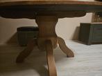 Teakhouten bolpoot met los tafelblad, Huis en Inrichting, Tafels | Eettafels, Gebruikt, 100 tot 150 cm, Teakhout, Landelijk