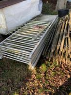 IJzeren hekken wit, Tuin en Terras, Tuinhekken en Hekwerk, Ophalen, Gebruikt, IJzer, Spijlenhekwerk