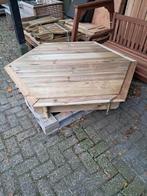 Zandbak 6-kant met deksel - Van Der Graaf, Kinderen en Baby's, Speelgoed | Buiten | Zandbakken, Ophalen, Zo goed als nieuw