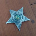 Sheriff badge Amerika, Ophalen of Verzenden, Gebruikt, Overige onderwerpen