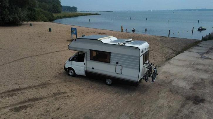 Alkoof 4 tot 6 personen offgrid, Caravans en Kamperen, Campers, Particulier, tot en met 5, Integraal, Ford, Diesel, 5 tot 6 meter