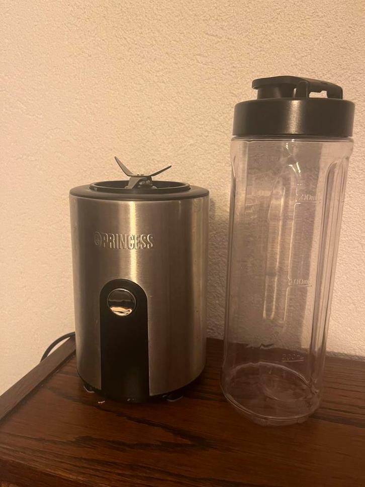 Princess blender + drinkfles., Witgoed en Apparatuur, Blenders, Zo goed als nieuw, Blender, Ophalen of Verzenden