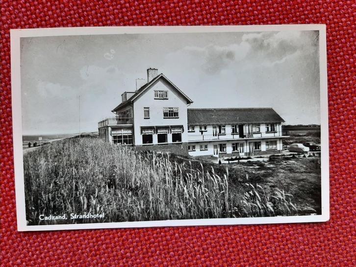 oude kaart Cadzand, Strandhotel, 1961, Verzamelen, Ansichtkaarten | Nederland, Ongelopen, Zeeland, 1960 tot 1980, Ophalen of Verzenden