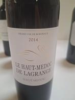 2014 Le Haut-Médoc de Lagrange, 3rd wine of Ch. de Lagrange, Frankrijk, Ophalen of Verzenden, Zo goed als nieuw, Rode wijn