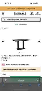 Eettafel mangohout, Huis en Inrichting, Tafels | Eettafels, Ophalen, 100 tot 150 cm, 50 tot 100 cm, Zo goed als nieuw