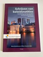 Willem Koetsenruijter - Schrijven van beleidsnotities, Ophalen of Verzenden, Zo goed als nieuw, Willem Koetsenruijter; Rinke Berkenbosch