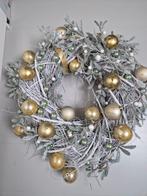 Mooie kerstkrans met gouden ballen, Ophalen, Zo goed als nieuw