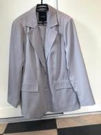 Blazer oversized Vero Moda Curve - Taupe/Wit - Maat 42, Vero Moda, Beige, Maat 42/44 (L), Nieuw