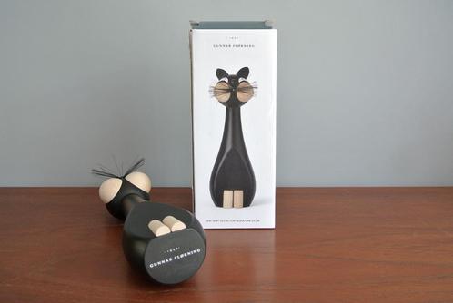 Houten kat Gunnar Flørning 23cm Deens design, Antiek en Kunst, Kunst | Designobjecten, Ophalen of Verzenden