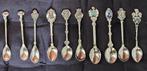 10 bijzondere (souvenir)-theelepels uit div. Europese oorden, Ophalen, Gebruikt