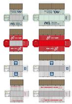 Bouwplaten voor Noorse containers, schaal N, Ophalen, Nieuw, Gelijkstroom, Overige typen