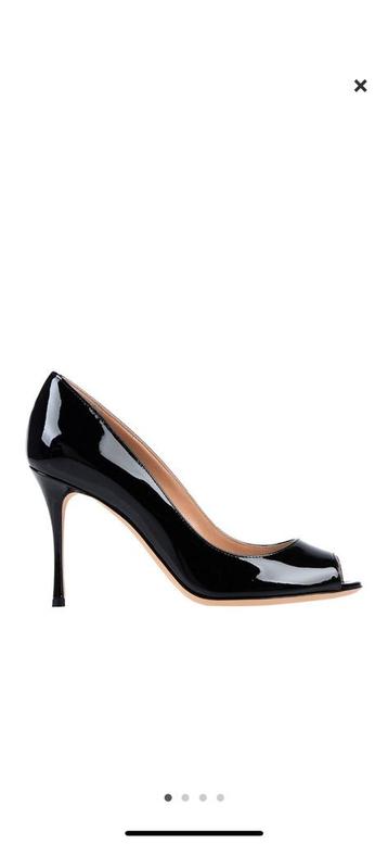 Sergio Rossi pumps – maat 37 – zwart lakleer – nieuwstaat! beschikbaar voor biedingen