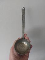 Oude tinnen handgemaakt soep lepel, L19cm, Diameter-6,5cm, Antiek en Kunst, Ophalen of Verzenden