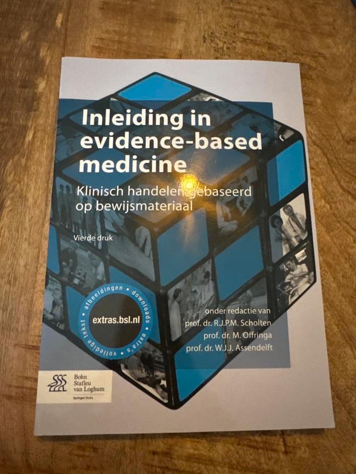 Inleiding Evidence-Based Medicine - Vierde Druk, Boeken, Studieboeken en Cursussen, Zo goed als nieuw, HBO, Beta, Ophalen of Verzenden
