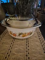 JAJ Pyrex Ovenschaal Set, Ophalen of Verzenden, Gebruikt, Glas, Overige typen