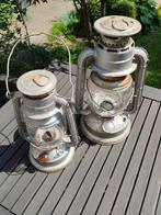 Storm lantaarn 2x, Tuin en Terras, Buitenverlichting, Ophalen of Verzenden, Gebruikt, Staal, Overige typen