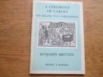 A ceremony of carols -benjamin britten - harp en zang, Muziek en Instrumenten, Bladmuziek, Gebruikt, Zang, Ophalen of Verzenden