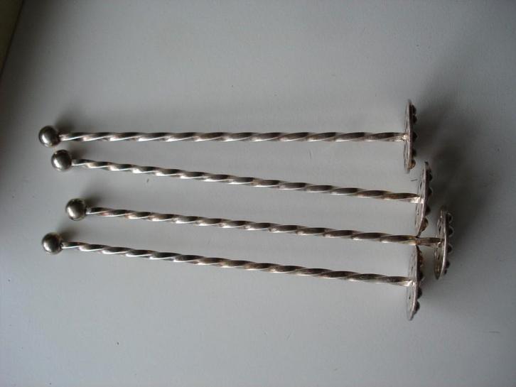 * Oude zilveren tonic stampers Hooijkaas *, Antiek en Kunst, Antiek | Bestek, Verzenden