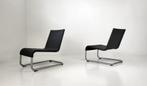 2 Vitra .06 lounge chairs – Maarten Van Severen, Huis en Inrichting, Twee, Zwart, Minimalism modernism design, Ophalen of Verzenden