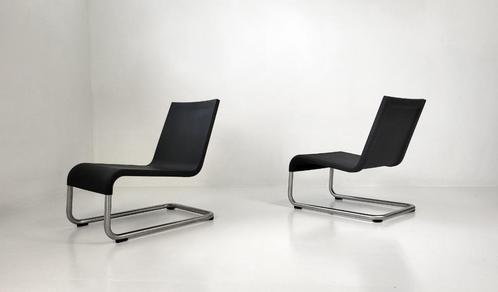 2 Vitra .06 lounge chairs – Maarten Van Severen, Huis en Inrichting, Stoelen, Zo goed als nieuw, Twee, Kunststof, Metaal, Zwart
