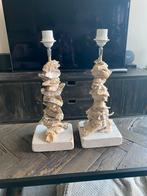 Twee lampen van Oesterschelpen, Huis en Inrichting, Lampen | Tafellampen, Overige materialen, Ophalen of Verzenden, Zo goed als nieuw