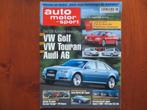 Auto Motor und Sport 18 2002 Volkswagen Golf V, Touran, A6, Ophalen of Verzenden, Nieuw, Volkswagen